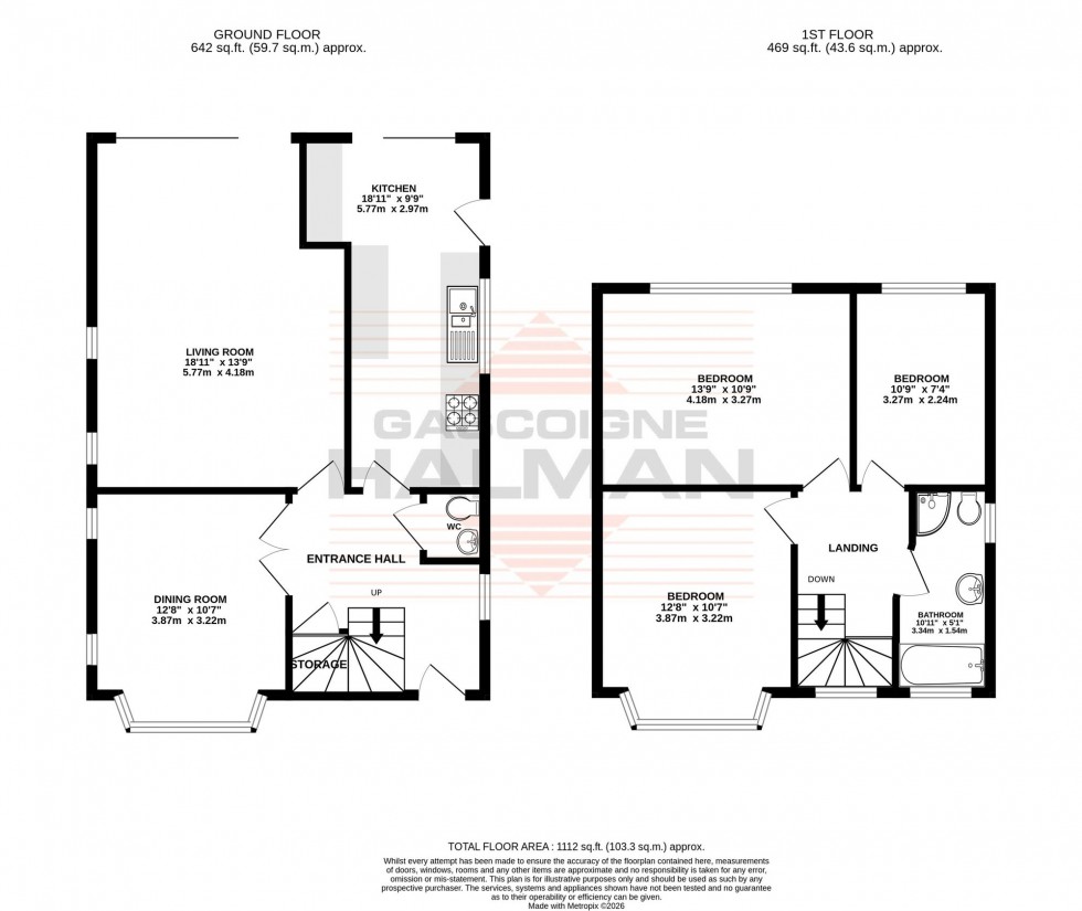 Floorplan for Walton Road, Sale, M33