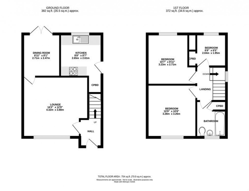 Floorplan for Long Lane, Chapel-En-Le-Frith, SK23