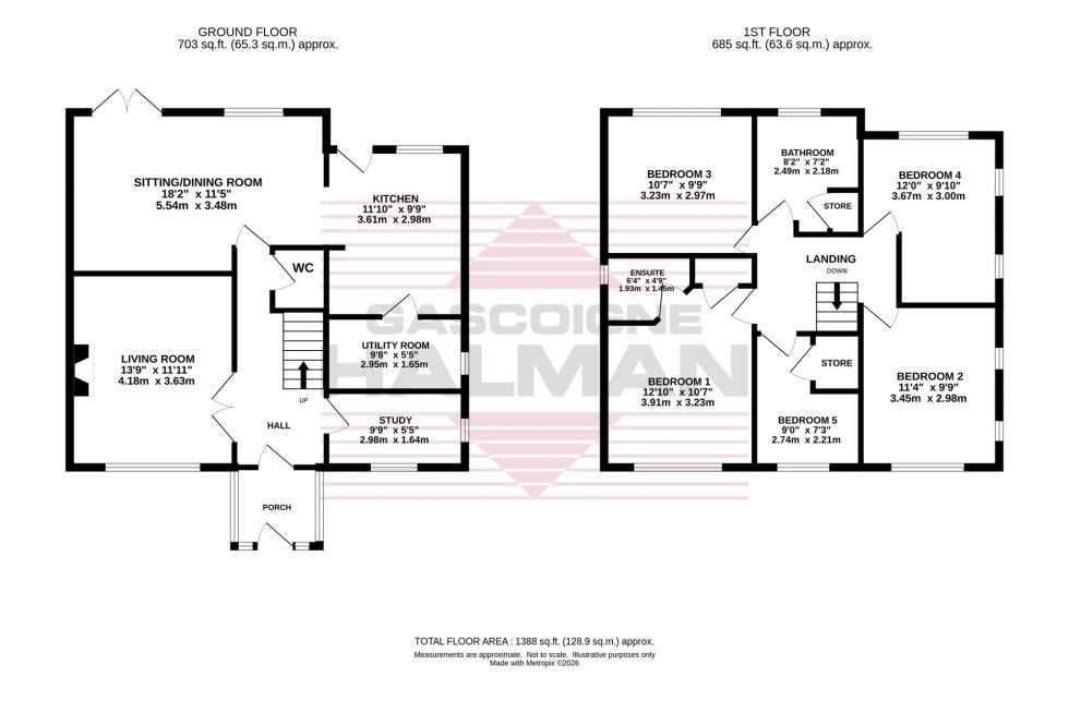 Floorplan for Waverley Drive, Cheadle Hulme, SK8