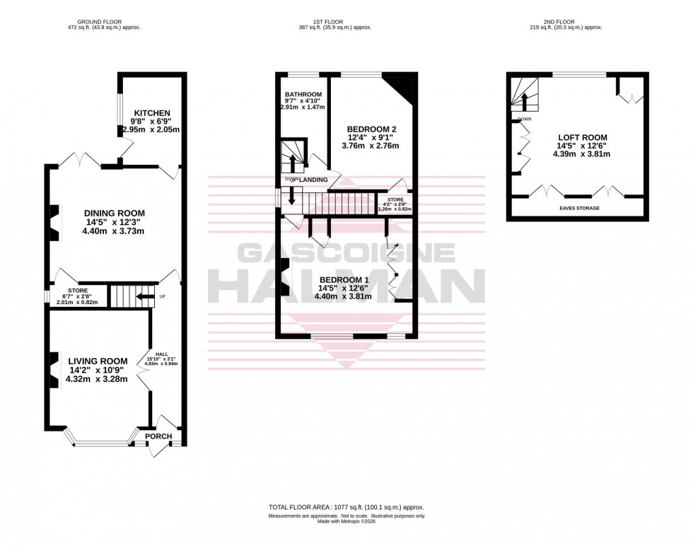 Floorplan for Ladybridge Road, Cheadle Hulme, SK8