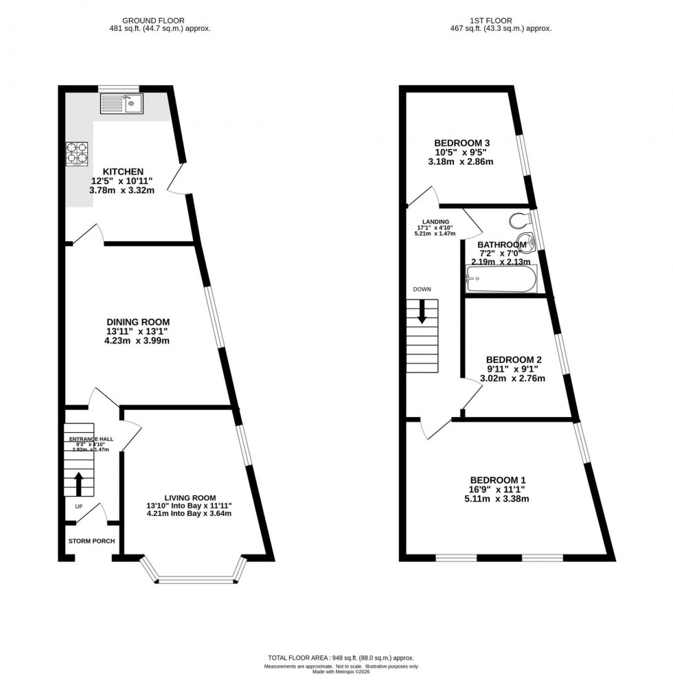 Floorplan for Ivygreen Road, Chorlton, M21