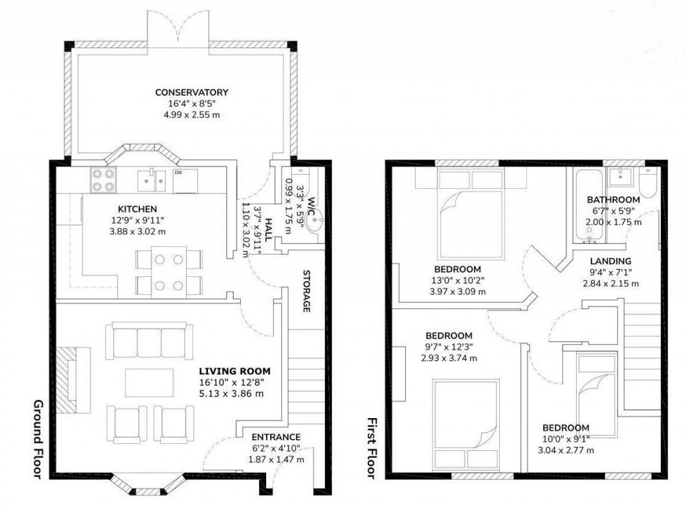 Floorplan for 12 Crescent Road, Altrincham