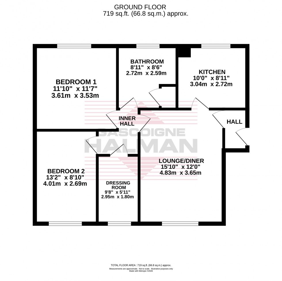 Floorplan for Damery Court, Bramhall, SK7