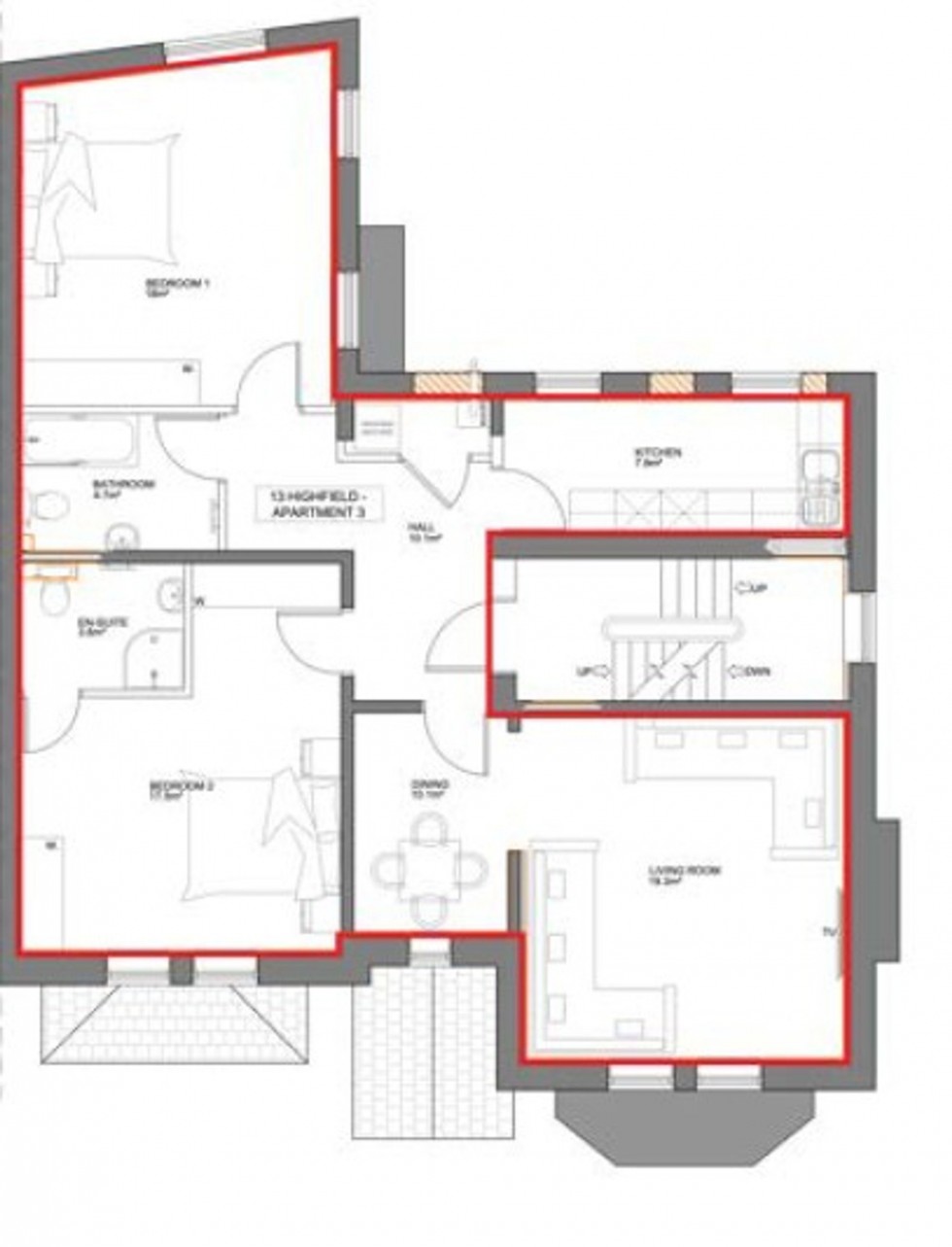 Floorplan for Highfield Avenue, Sale, M33