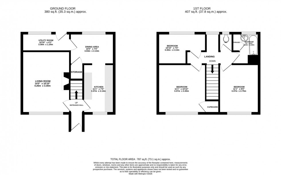 Floorplan for Pickmere Close, Sale, M33