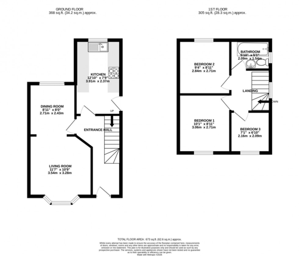 Floorplan for Albany Road, Lymm, WA13
