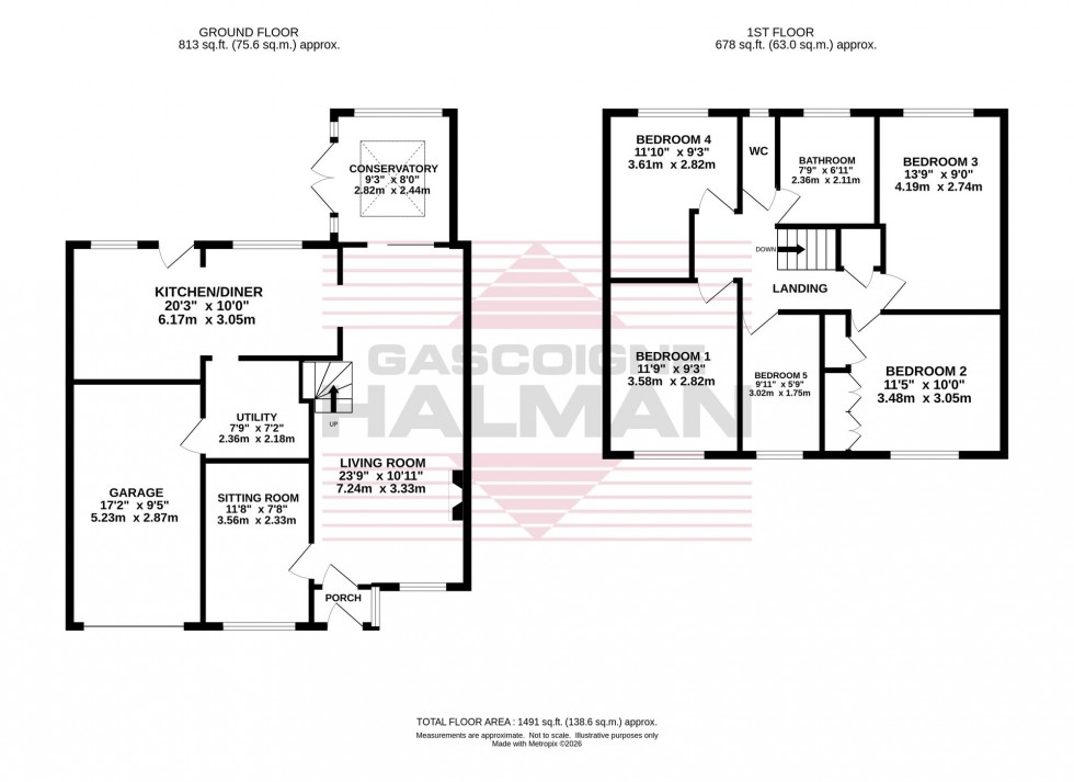 Floorplan for Sawley Drive, Cheadle Hulme, SK8