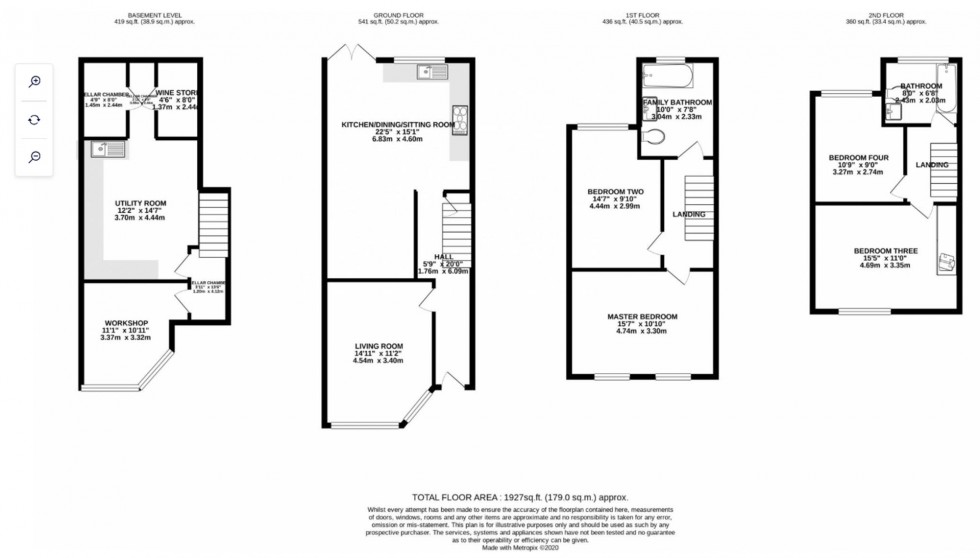 Floorplan for Claremont Grove, Manchester, M20