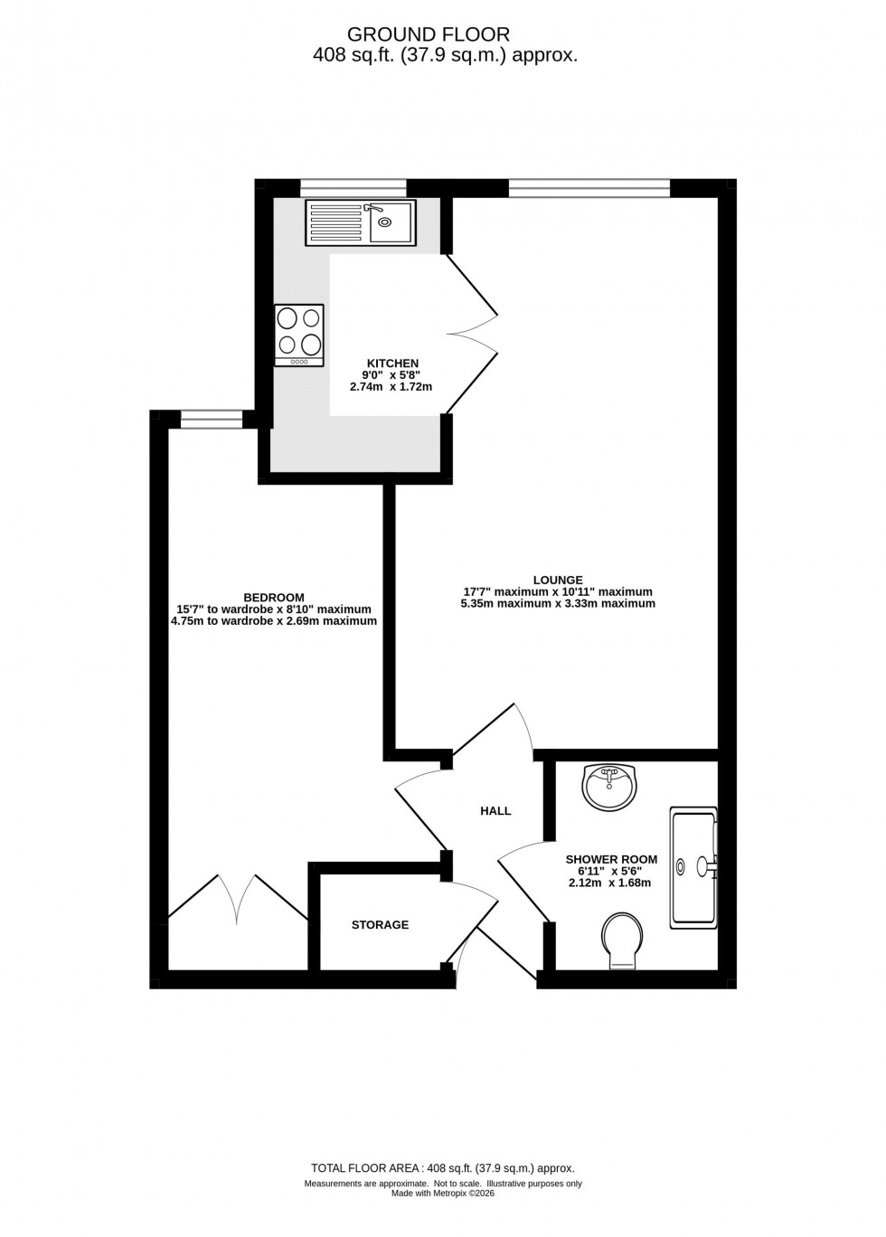Floorplan for Parkway, Holmes Chapel, CW4