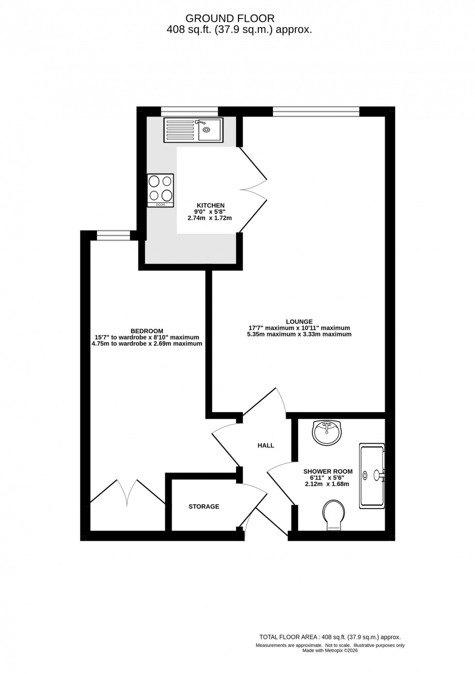 Floorplan for Parkway, Holmes Chapel, CW4