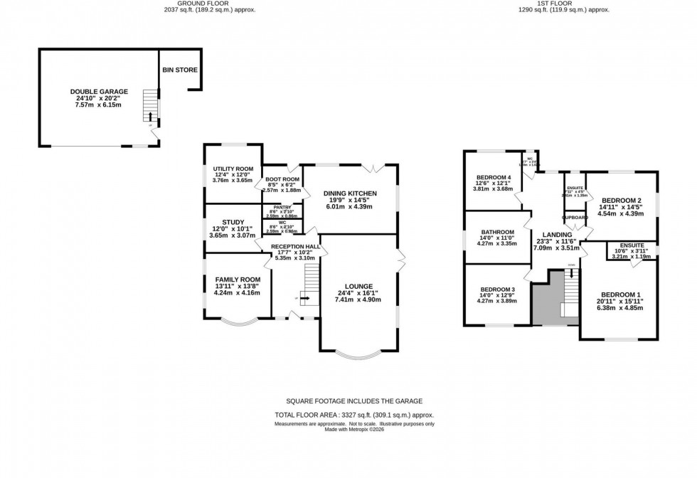 Floorplan for Giantswood Lane, Hulme Walfield, CW12