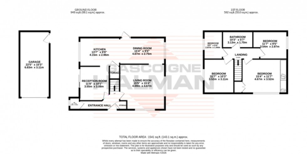 Floorplan for Croxton Close, Sale, M33