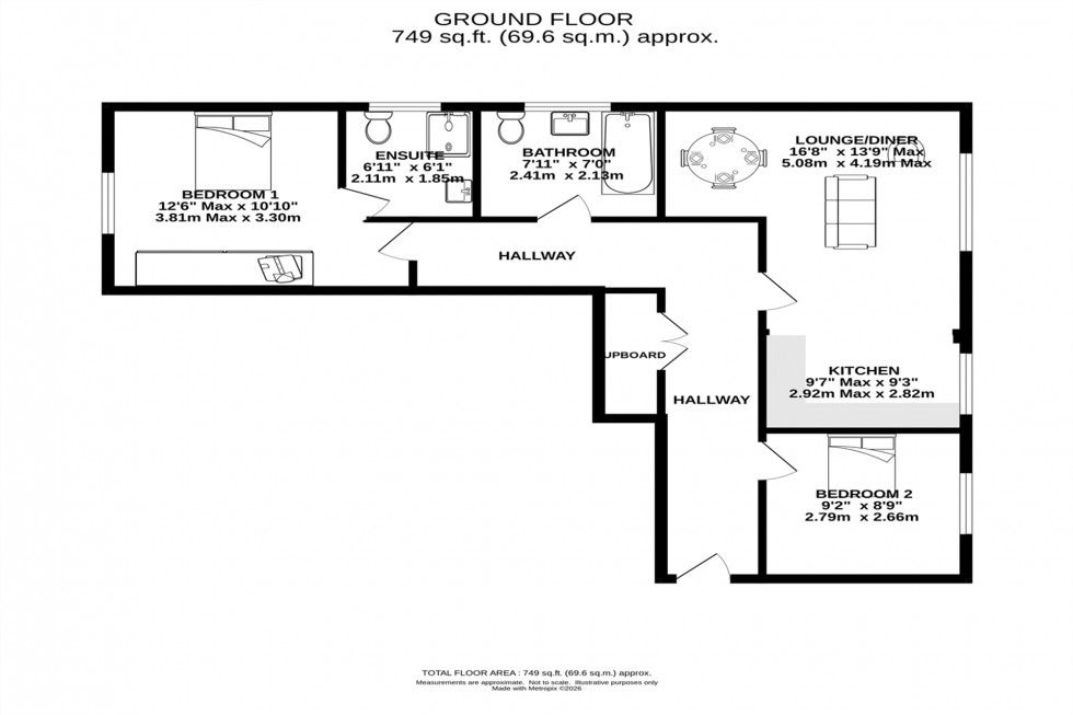 Floorplan for Acresfield Road, Timperley, WA15