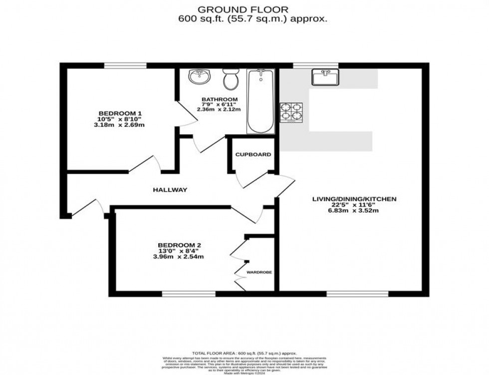 Floorplan for Central Place, Station Road, Wilmslow