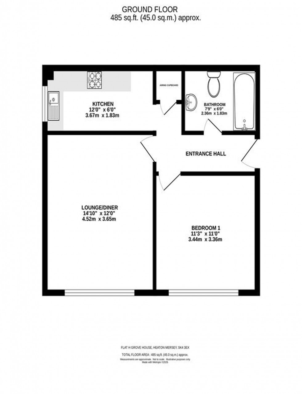 Floorplan for Station Road, Heaton Mersey, SK4