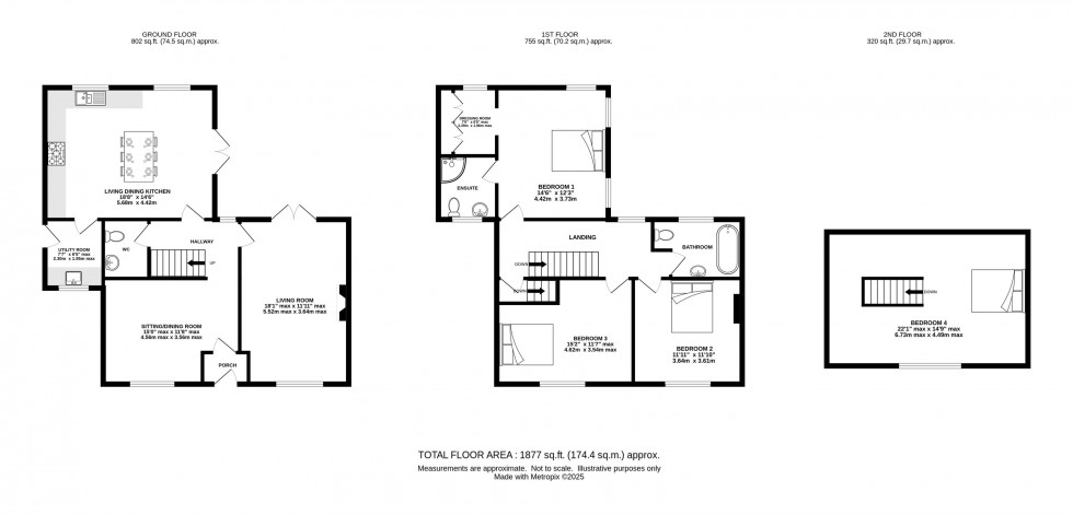 Floorplan for Coverpoint, Church Lane, Mobberley, WA16