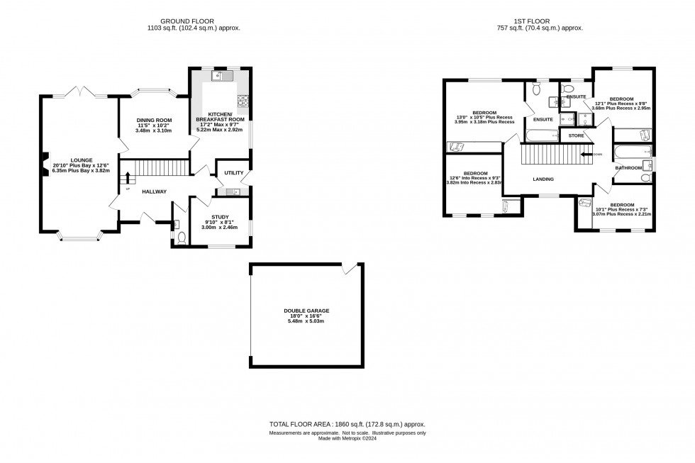 Floorplan for Chepstow Close, Tytherington, Macclesfield, SK10