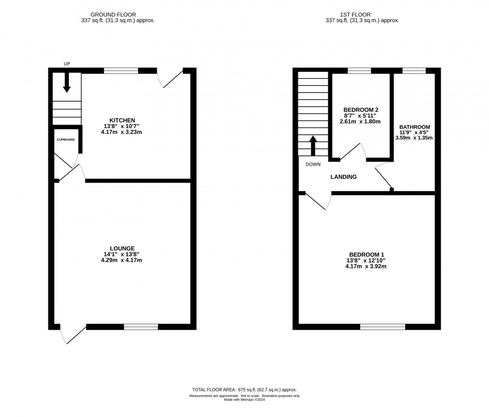 Floorplan for Moor End Road, Mellor