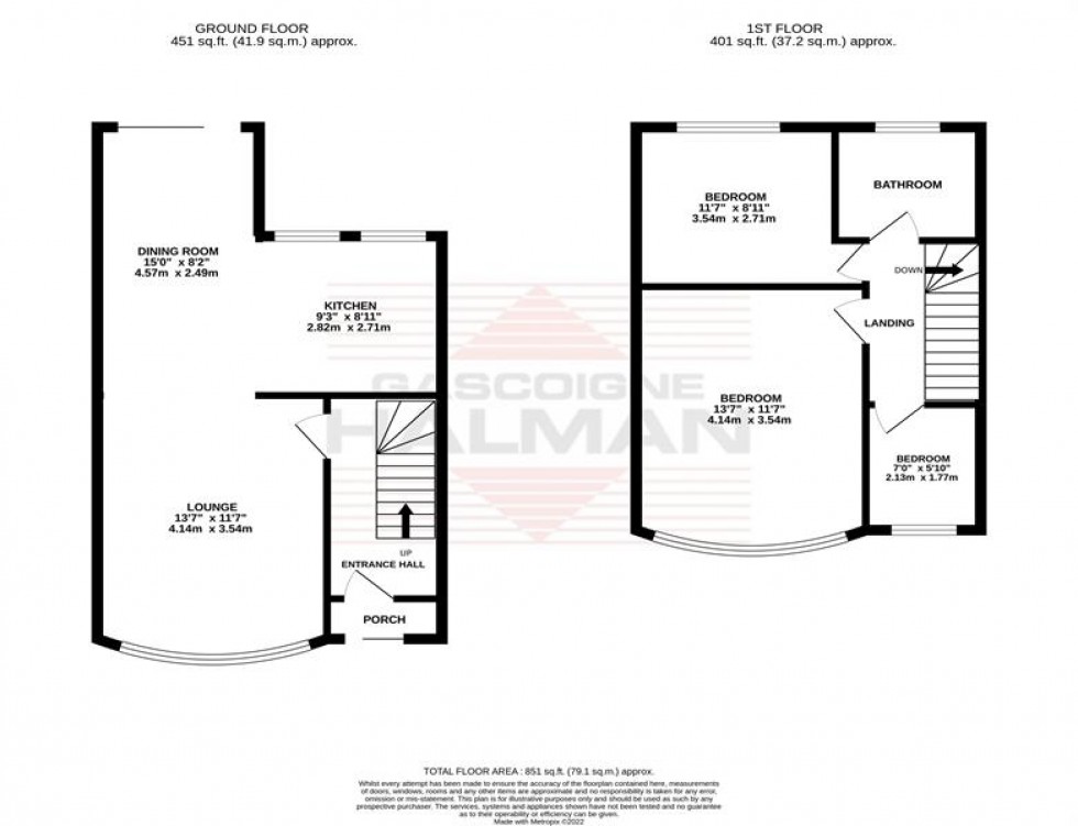 Floorplan for Kenilworth Road, Cheadle Heath