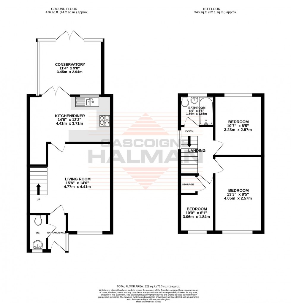 Floorplan for Urban Road, Sale, M33