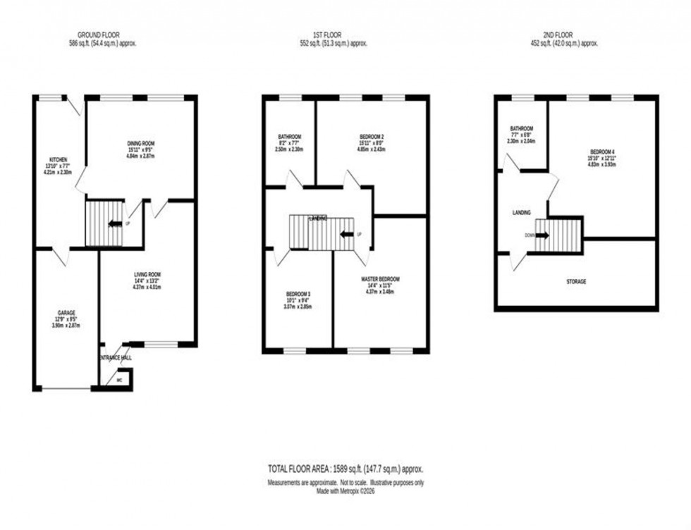Floorplan for Badger Road, Macclesfield, SK10