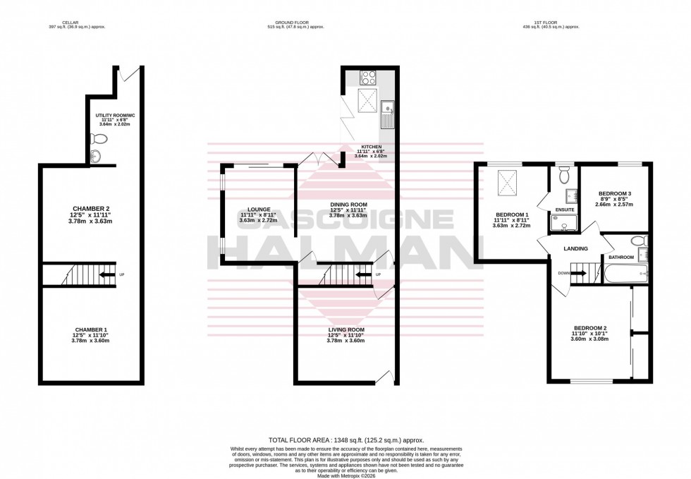 Floorplan for Ingleton Road, Stockport, SK3