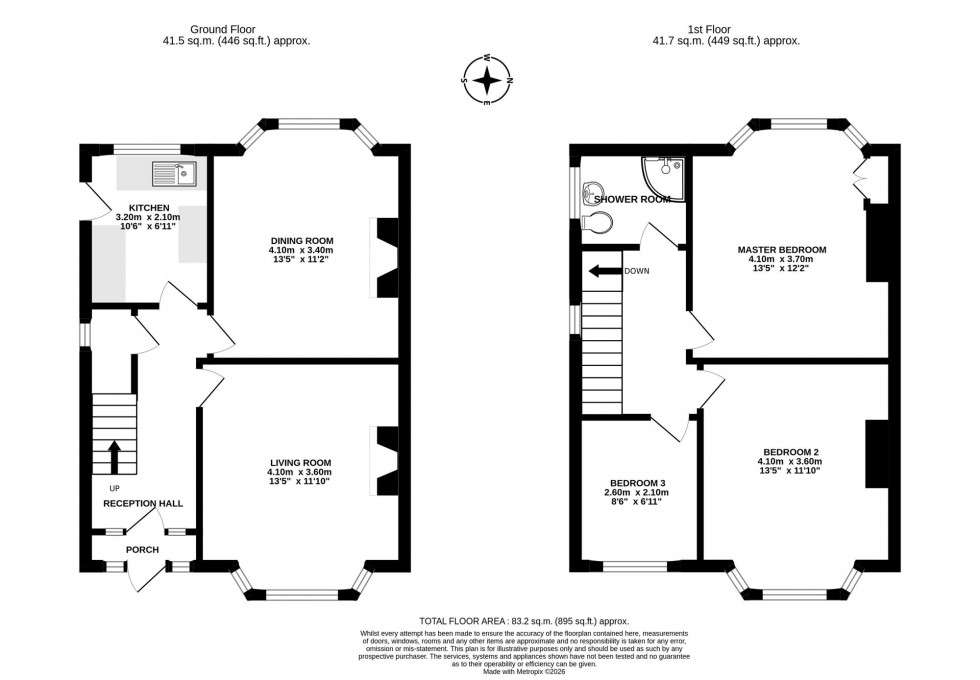 Floorplan for Canadian Avenue, Hoole, CH2