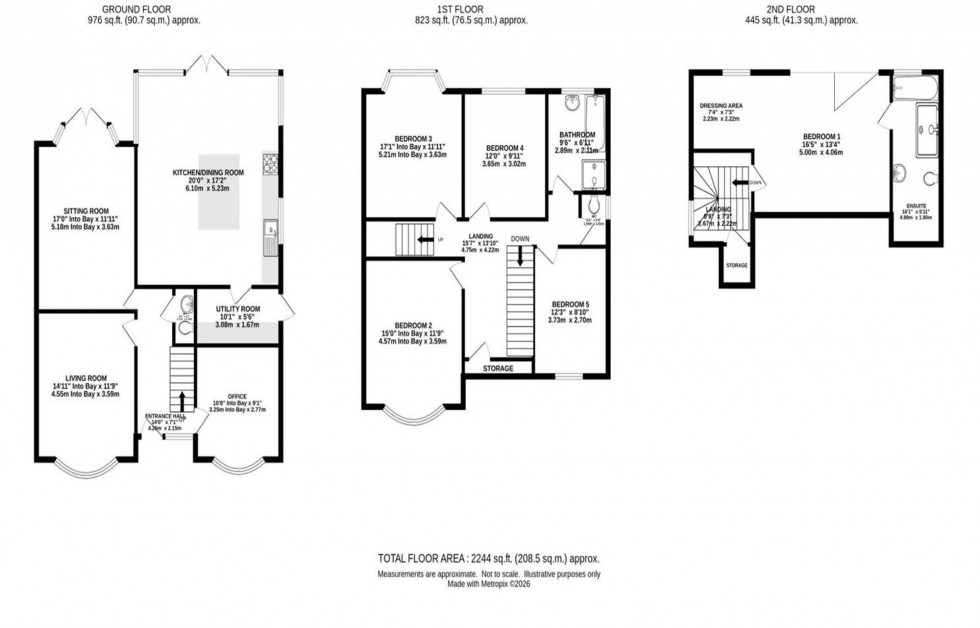 Floorplan for Parrs Wood Road, Manchester, M20