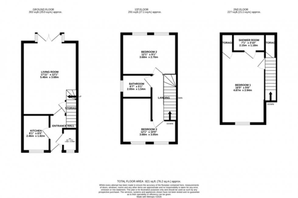 Floorplan for Laburnum Court, Lymm, WA13