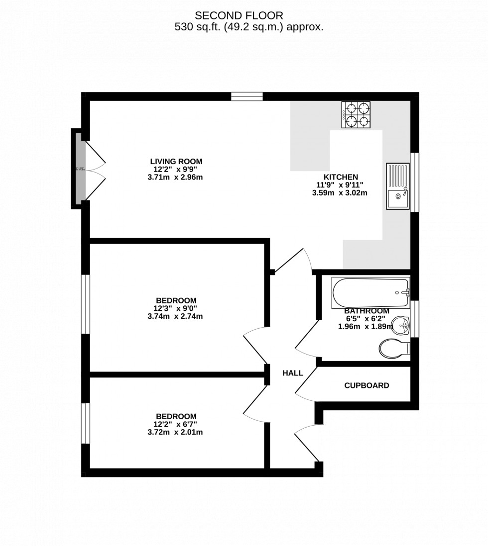 Floorplan for Hayfield Road, Chapel-En-Le-Frith, SK23