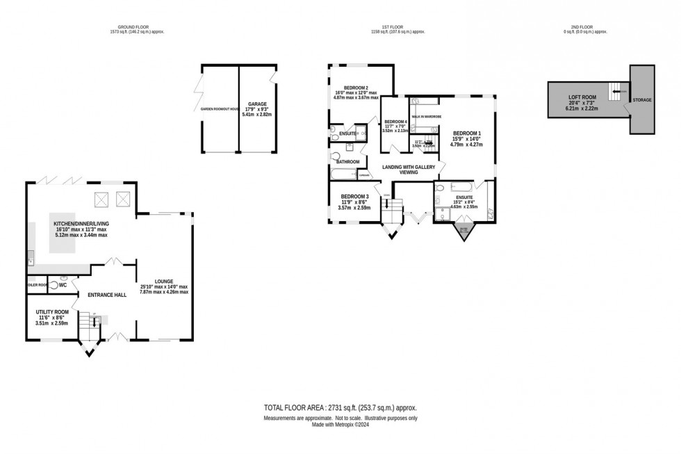 Floorplan for Holmlee Way, Prestbury