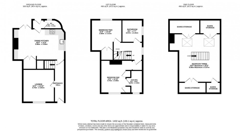 Floorplan for High Street, Tarporley, CW6