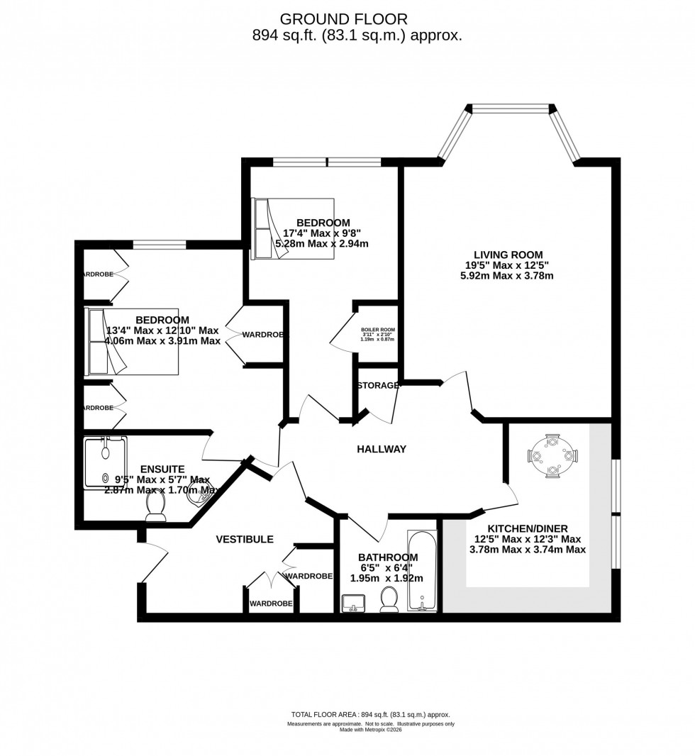 Floorplan for Wellington Road, Timperley, WA15