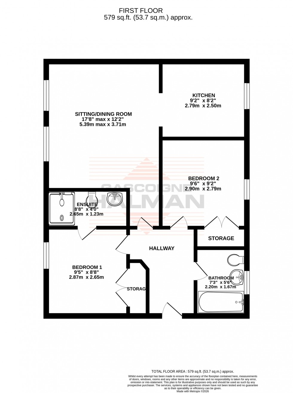 Floorplan for Wharf Road, Sale, M33