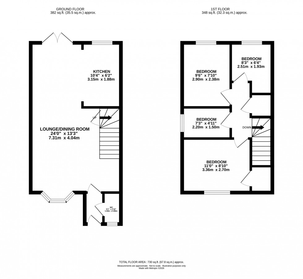 Floorplan for Webbs Close, Macclesfield, SK10