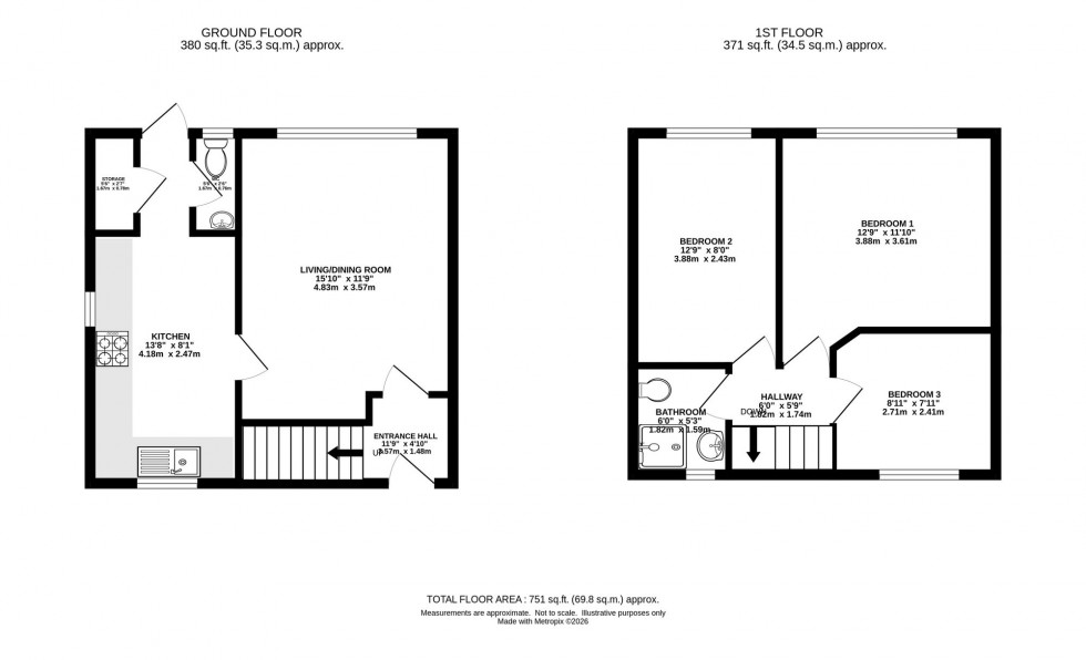 Floorplan for Westcott Avenue, Withington, M20
