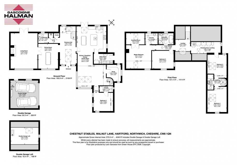Floorplan for Walnut Lane, Hartford, CW8