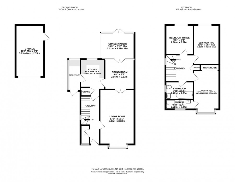 Floorplan for Ayshford Close, Altrincham, WA14