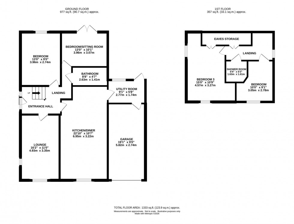 Floorplan for Gainsborough Avenue, Marple Bridge, SK6