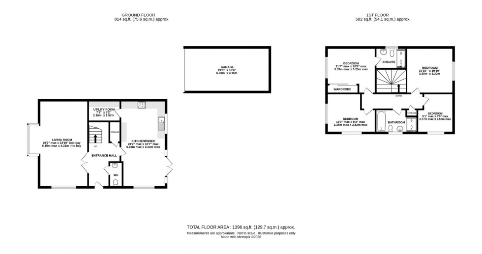 Floorplan for Bluebell Road, Holmes Chapel, CW4