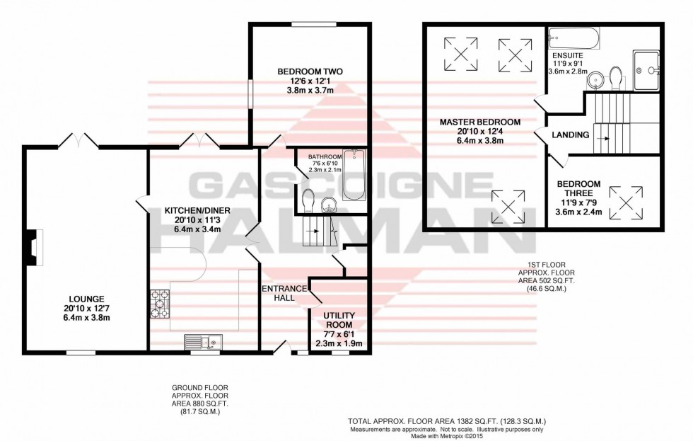 Floorplan for Knutsford Road, Cranage, CW4