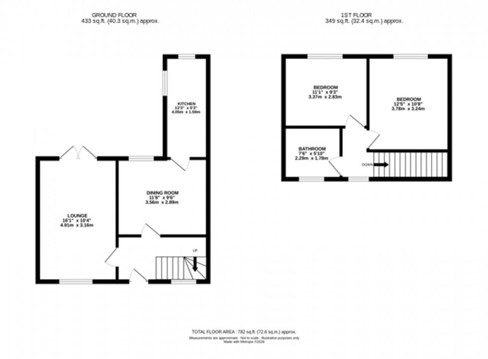 Floorplan for Alton Drive, Macclesfield, SK10