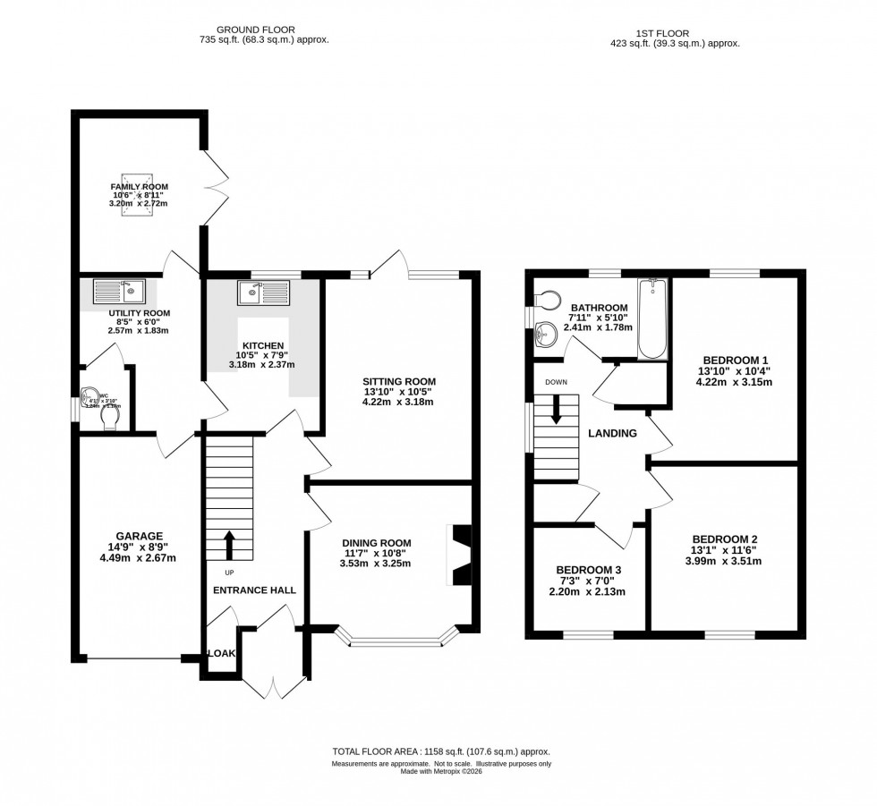 Floorplan for Linglongs Road, Whaley Bridge, SK23