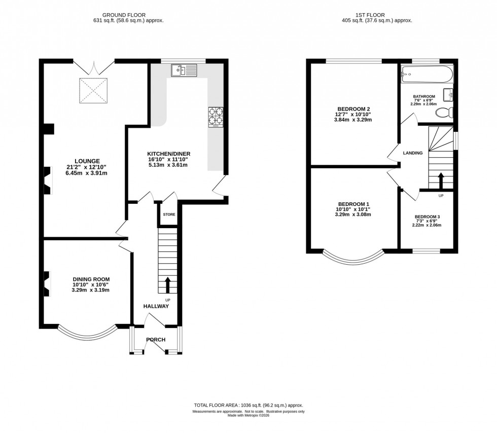 Floorplan for Bowerfold Lane, Stockport, SK4