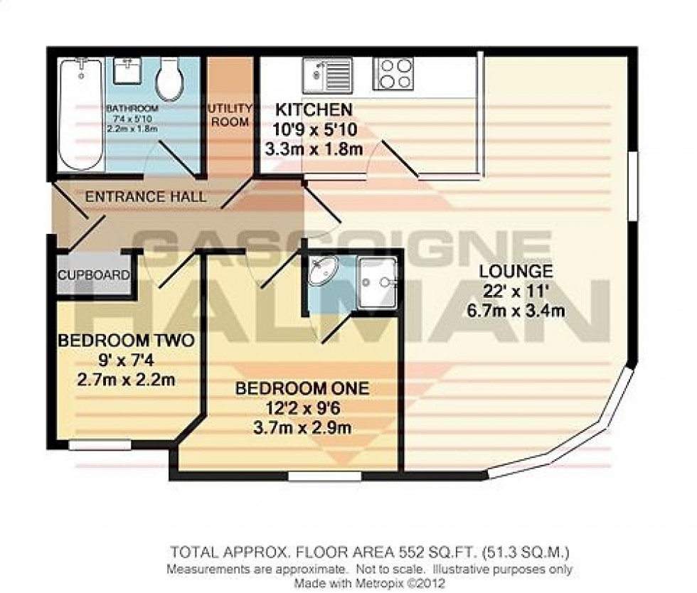 Floorplan for Central Road, Didsbury