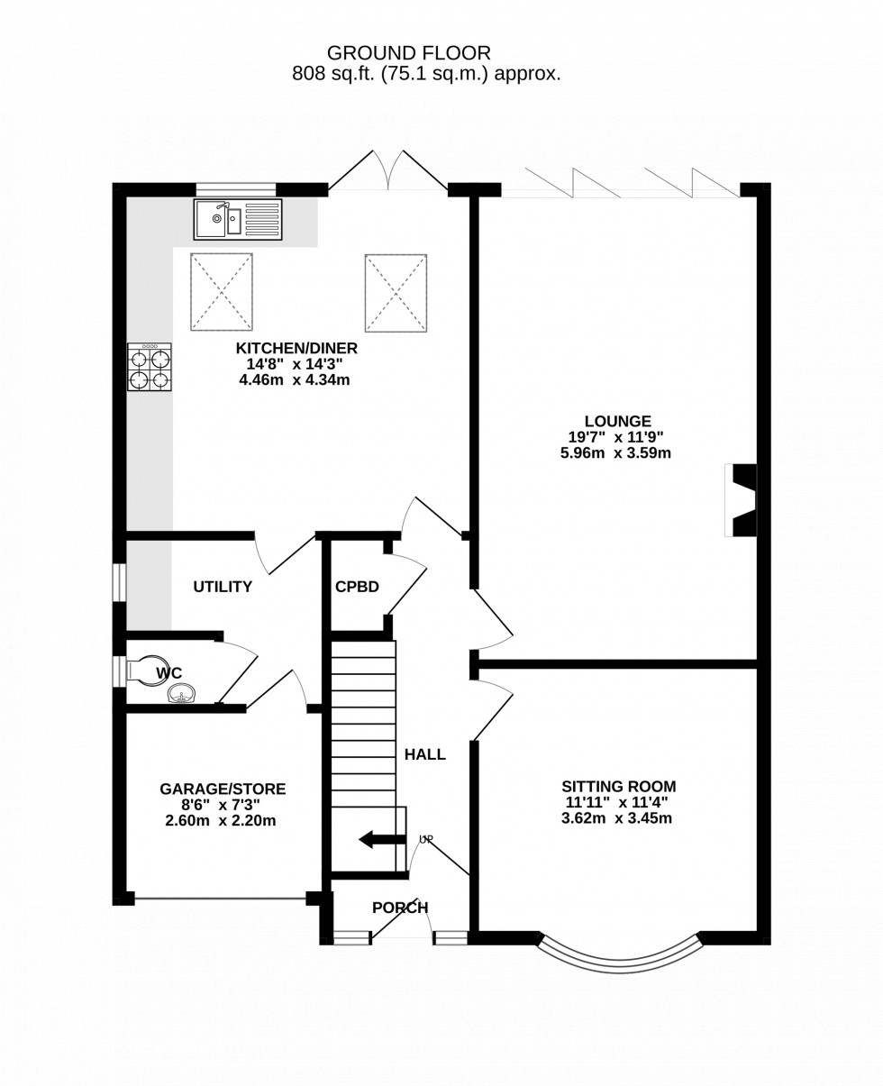 Floorplan for Manchester Road, Chapel-En-Le-Frith, SK23