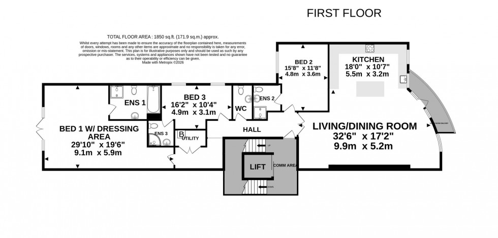 Floorplan for Park Road, Bowdon, WA14