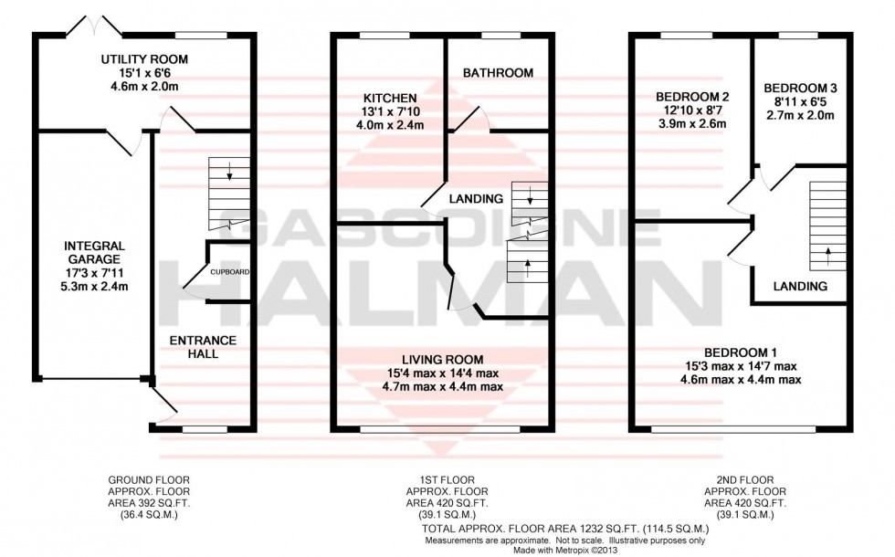 Floorplan for Lugano Road, Bramhall