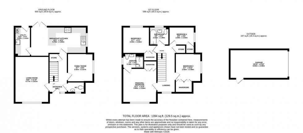 Floorplan for Townsend Close, Wilmslow, SK9