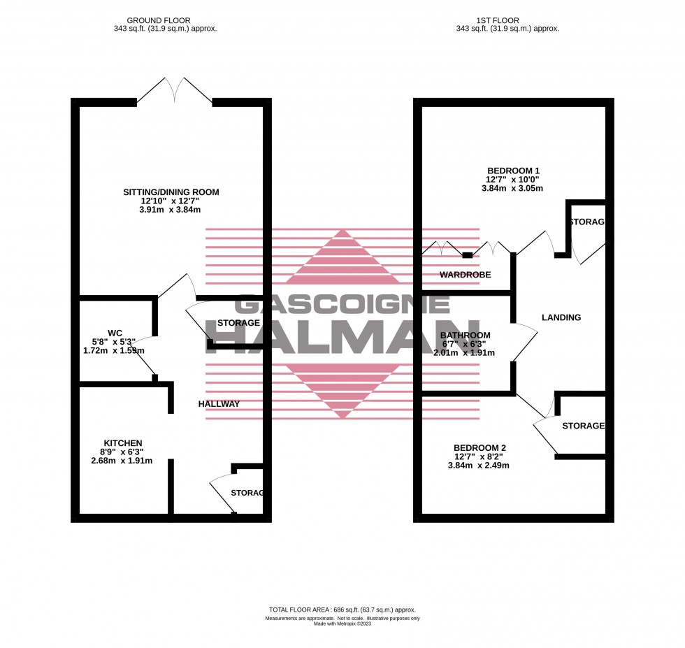 Floorplan for Candleberry Close, Stamford Brook, West Timperley, Altrincham